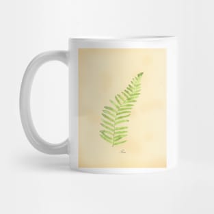 Fern, botanical watercolor painting Mug